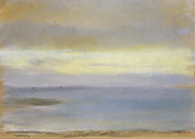 Edgar Degas Marine Sunset oil painting image
